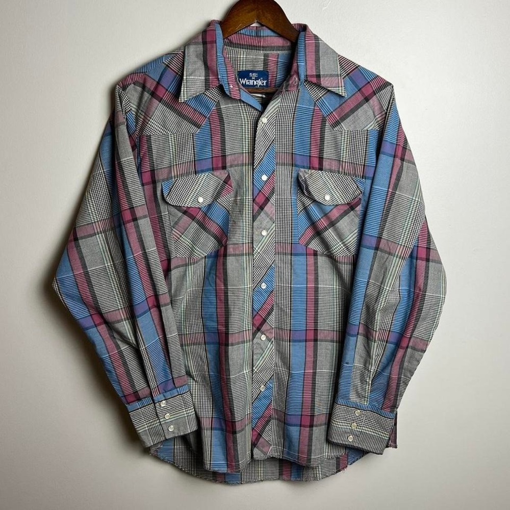 Vintage Wrangler Western Pearl Snap Shirt